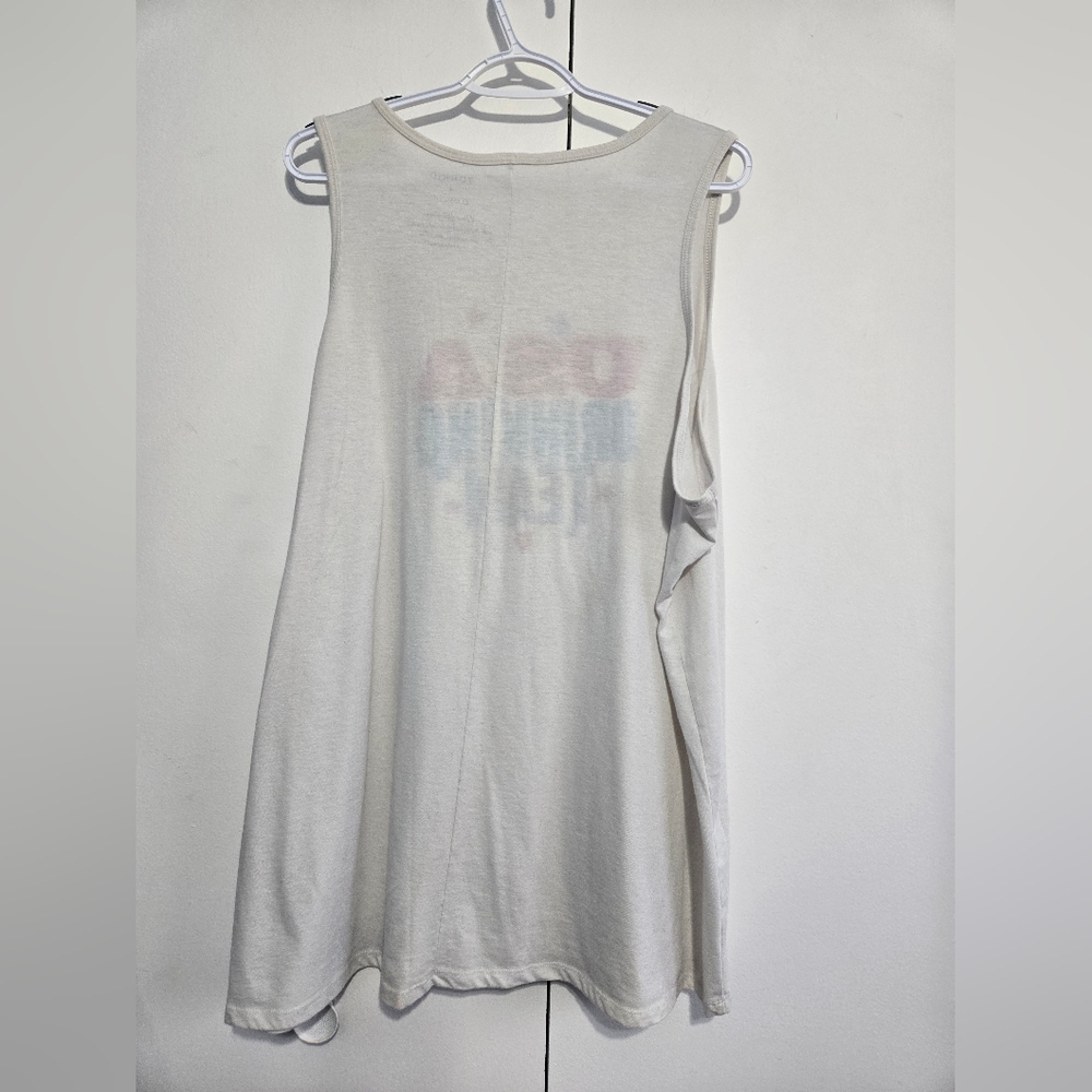 Torrid USA Drinking Team Tank Top Size 4X Graphic Sleeveless Patriotic - Picture 5 of 5